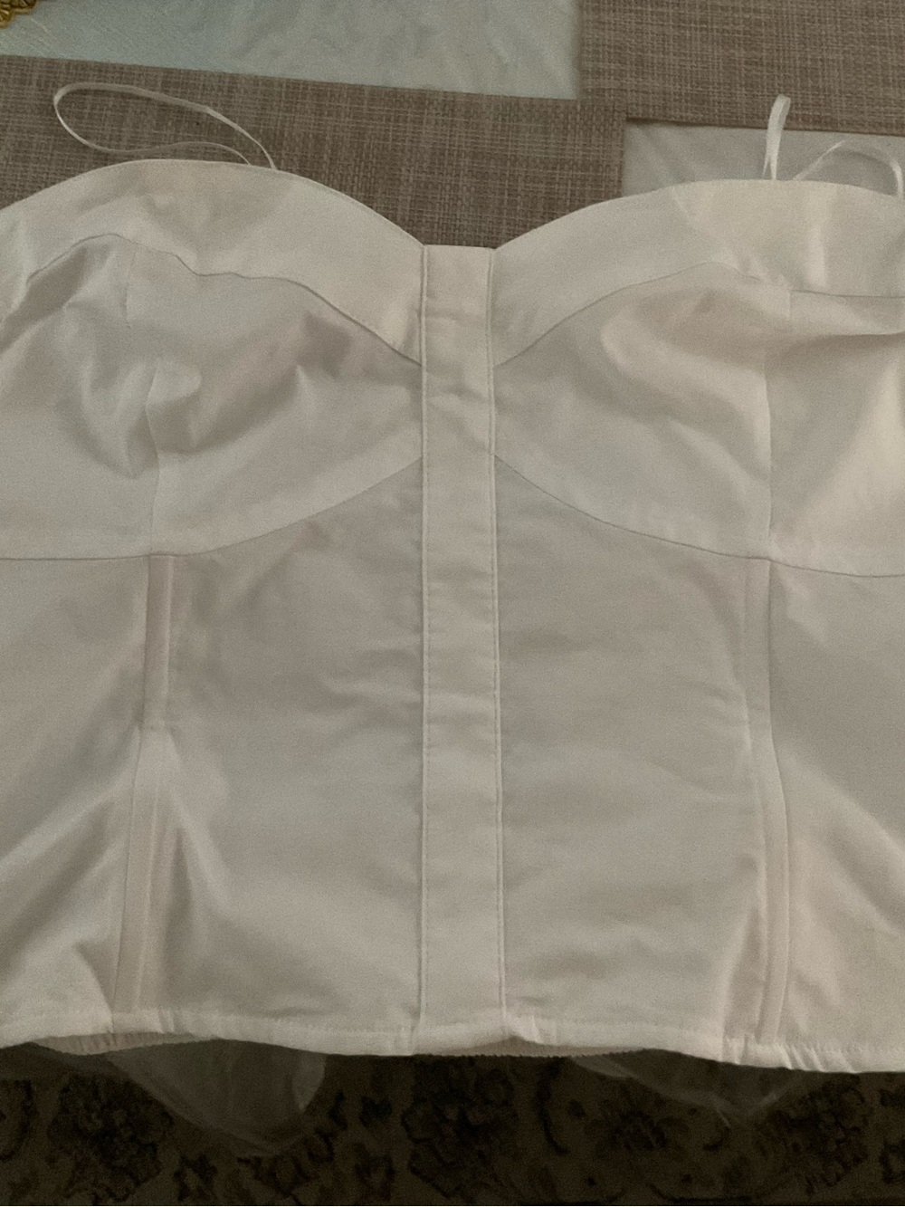 Express White Smocked Tube Top